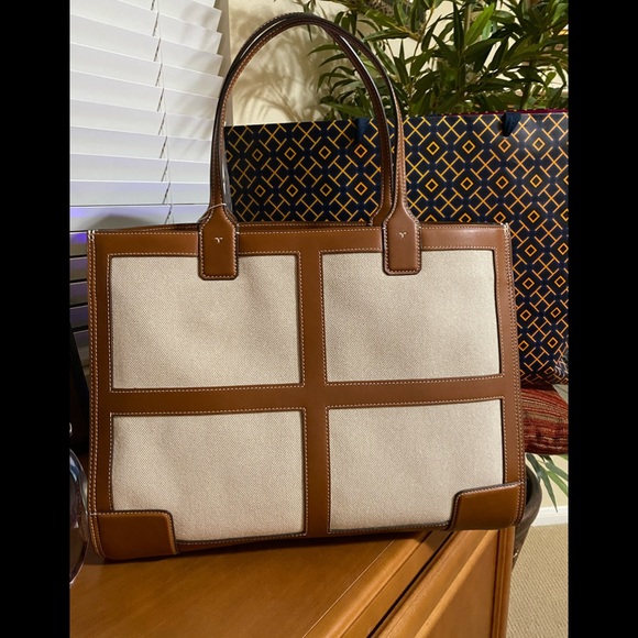 Tory Burch Ella Canvas Tote - Picture 6 of 8